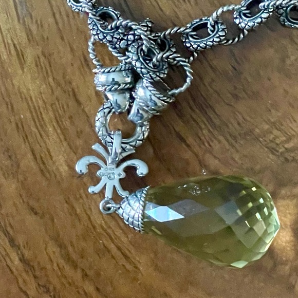 ANDREA CANDELA ‘Ibiza’ Lemon Citrine Necklace SS/18K/Diamonds - Picture 8 of 10